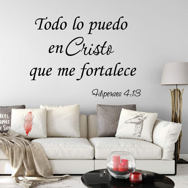 Spanish I Can Do All Things Through Christ Who Strengthens Me Wall ...