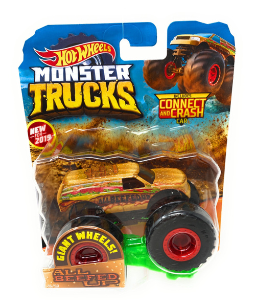 Hot Wheels Monster Trucks All Beefed Up, Giant Wheels, Including 