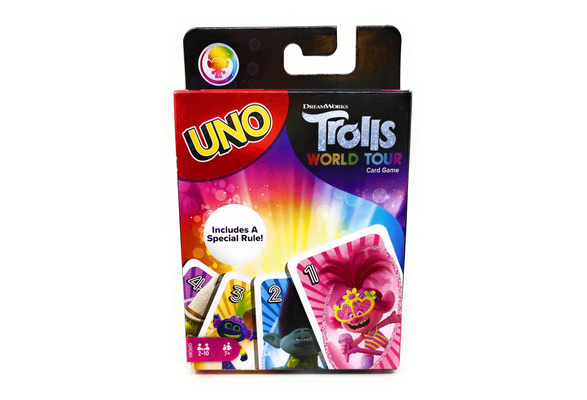 Jogo de Cartas Uno - Dreamworks Trolls World Tour