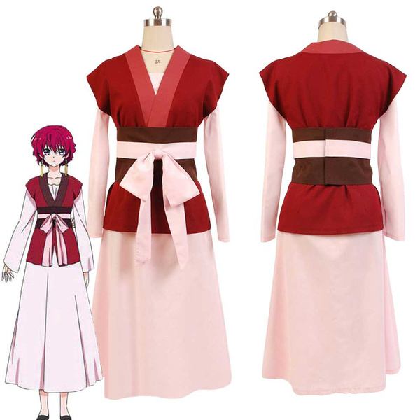 Anime Akatsuki no Yona Princess Cosplay Yona Cosplay Costume Full Set Dress Halloween Girls Costume dress