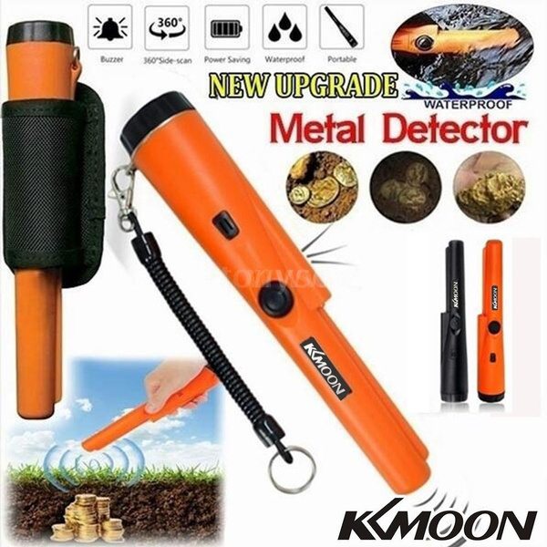 KKmoon Pinpointer Metal Detector Portable Pin Pointer Treasure Hunting Tool  Buzzer Vibration Automatic Tuning with Belt Holster
