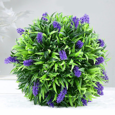 Decorative, lifelike, lavendertopiaryball, artificialplant