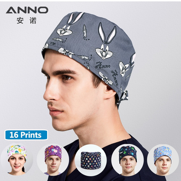 ANNO Cotton Medical Scrubs Caps Dental 
