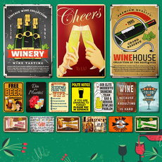 Decor, alchohol, Vintage, bar sign