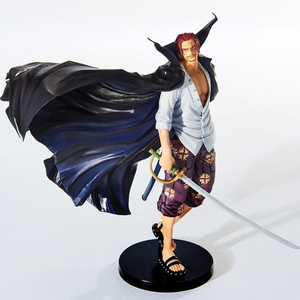 19cm Anime One Piece Figure Grand Line Shanks Figurine Red Hair