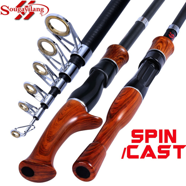 Sougayilang Telescopic Fishing Pole with Spinning