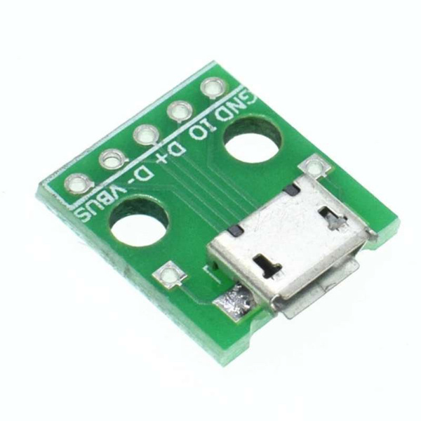 MICRO USB To DIP Adapter 5pin Female Connector B Type PCB Converter ...