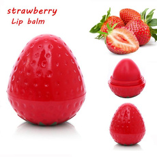 cute, lipcare, lipbalmball, strawberrylipbalm