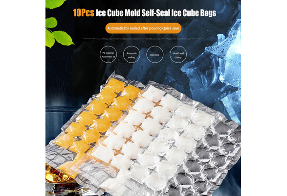 Amazon.com: Disposable Ice Cube Bags Ice Cube Trays Ice Cube Maker  Food-Grade PE Material Efficient Filling Space-Saving Edible Kitchen  Passion Fruit Lemon Juice Pure Water with Silicone Funnel(Size:300pcs) :  Home & Kitchen