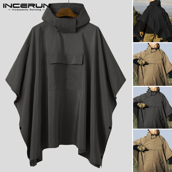 Mens winter cheap poncho coat