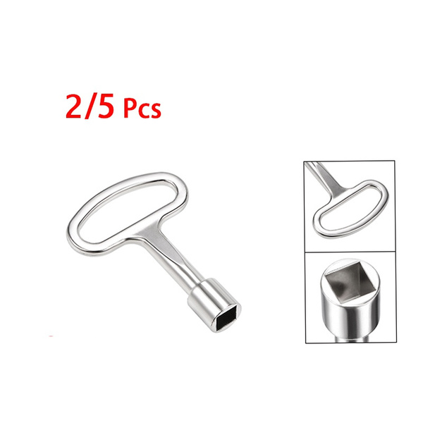 Electrical Key 8mm Zinc Alloy Square Water Meter Box Safety Key