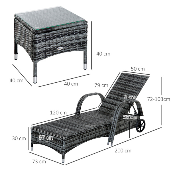 fireresistantsponge, chaiselounge, adjustableheight, outdoorwickerfurniture