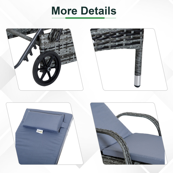 fireresistantsponge, chaiselounge, adjustableheight, outdoorwickerfurniture