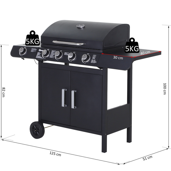 Grill, smokergrill, propanegrill, gasbbg
