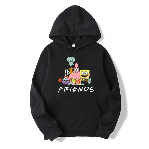 New Fashion Womens Mens SpongeBob SquarePants Patrick Friends Printing Hoodies Sweatshirts Unisex Cool Hooded Streetwear Hoody