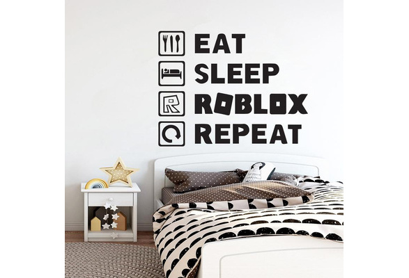Roblox Wall Art Print: Eat, Sleep, Repeat