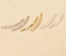 sleeksilver, fashiondiyjewelry, curvednoodle, tubebead