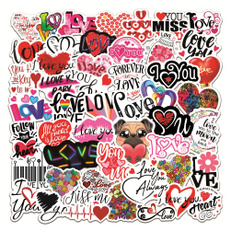 Love, Stickers, Skateboard, Pvc