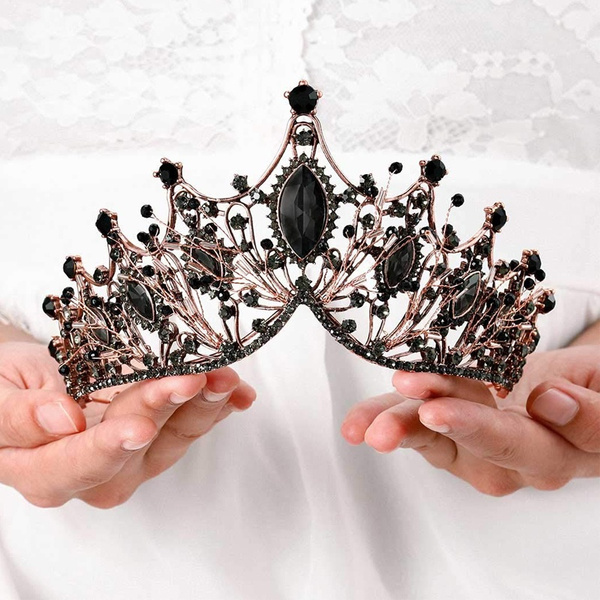 Baroque Queen Crowns Crystal Wedding Crowns and Tiaras for Brides and  Bridesmaids Rhinestones Prom Festival Costume Crown Pricess Tiara Bridal  Hair