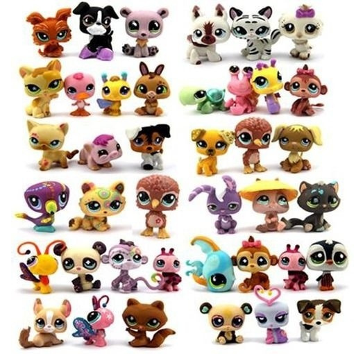  Pack of 20 PCS Littlest Pet Shop Figures Random Styles