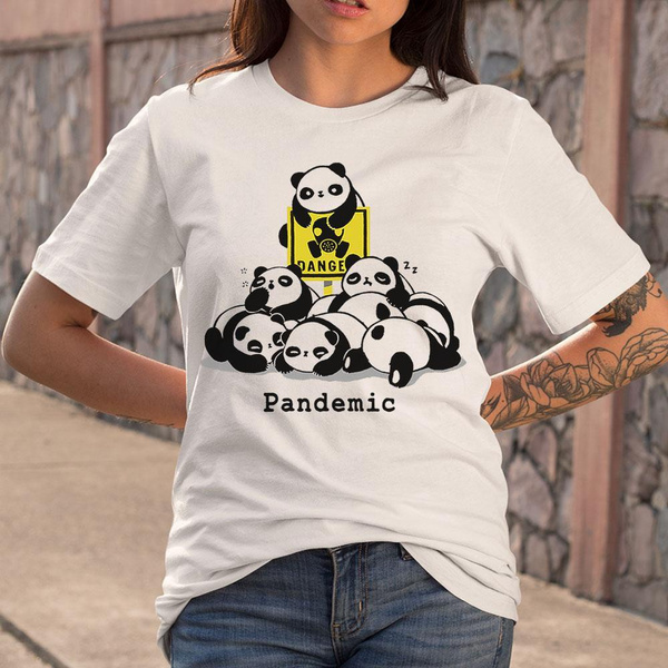 Cute Panda Pandemic T-shirt | Wish