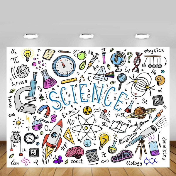 Science Party Chemical Formula Baby Shower Backdrop Scientist Baby