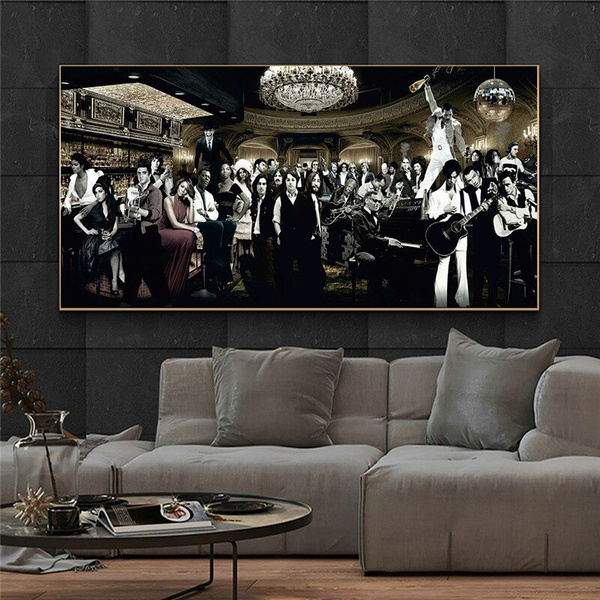 Living Room Canvas Oil Painting Wall Art Posters And Prints For Music Star Singer Gathering Bedroom Home Decor No Frame Wish - Star Home Decor Wall Art Living Room Canvas Oil Painting Wall Art Posters And Prints For Music Star Singer Gathering Bedroom Home Decor No Frame Wish - Star Home Decor Wall Art