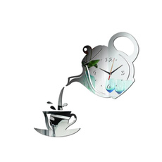 Kaffe, Heminredning, teapot3dwallclock, acryliccoffeecupclock