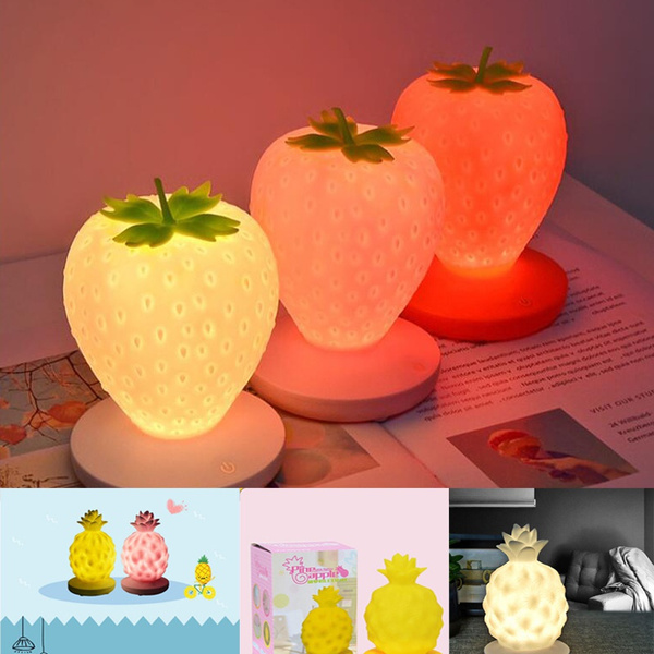 Usb Charging Bedroom Atmosphere Lamp, Fresh Fruit Table Lamp