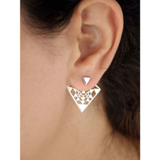 DIAMOND, Triangles, Jewelry, vintage earrings