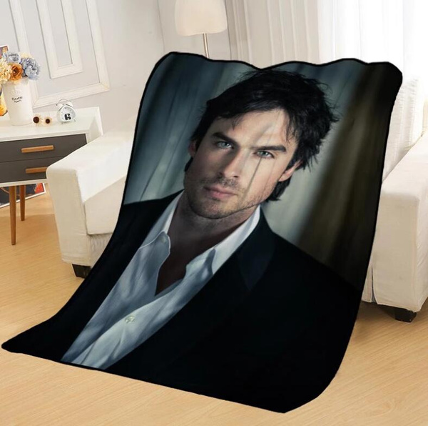The Vampire Diaries Ian Somerhalder 3D Printed Sherpa Blanket Couch