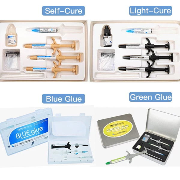 Dental Orthodontic Denture Blue Green Light Curing Selfcure Bonding