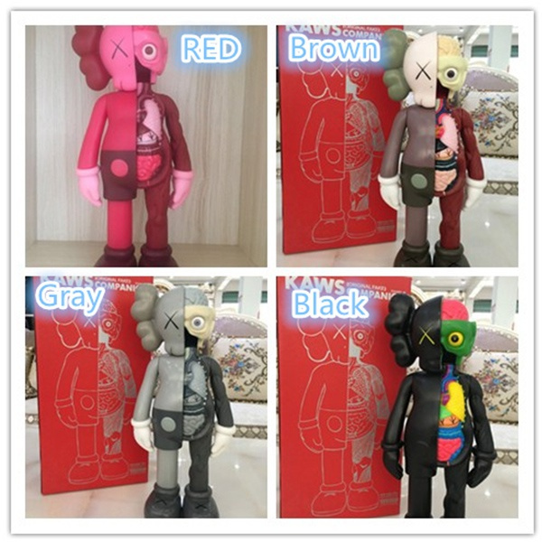 20CM Originalfake KAWS BLUSH Dissected Companion Limited Edition Action  Figure Toys Original Fake with Red Retail Box