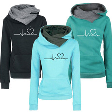 Fashion, heartprintedhoodie, loveprintedsweater, hoodies for women
