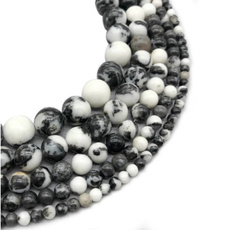 Necklace, Bracelet, zebrabead, blackandwhitebead