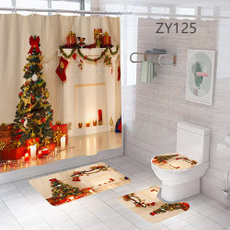 snowman, Home Decor, Waterproof, Shower Curtains
