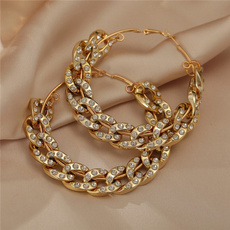 Hoop Earring, Jewelry, Chain, Crystal