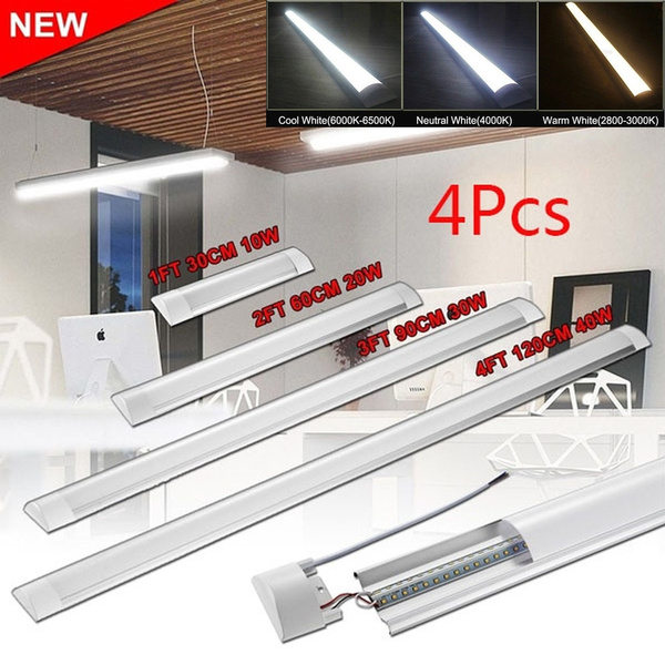 3FT/4FT LED Ceiling Batten Linear Tube Light Bar Cool Warm Neurtral White 30/40W 