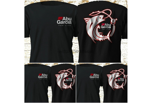 New Abu Garcia Okuma Penn SpiderWire Fishing Reel Black T-shirt S-3XL