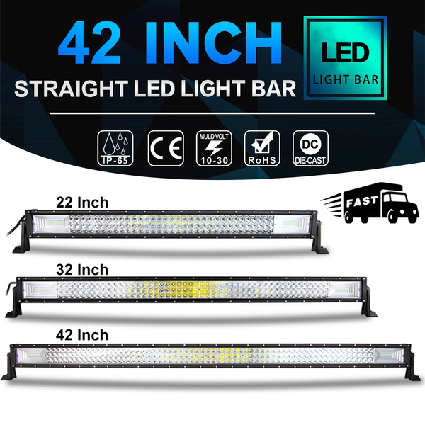 SKYWORLD 52 Pulgadas 675 W Triple Fila 7D LED Luz De Trabajo Foco De Inundación Combo Luces LED Impermeables Con Conector Dt Kit De Arnes De