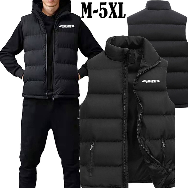 New Fashion Mens Winter Body Warmer Jacket Solid Color Sleeveless Waistcoat  Shooting Fishing Vest L-4XL
