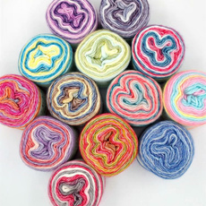 knitfabric, Knitting, cakeyarn, rainbow