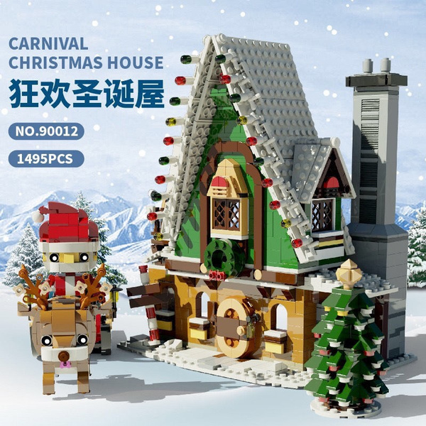 2020 New Christmas House 1495Pcs Model Building Block Brick Educational ...