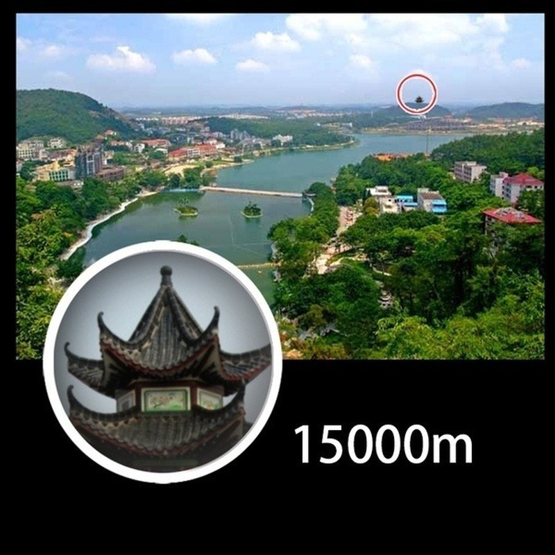 NEW 30000M High Power 100x Zoom Day / Night Vision with Low Light Ultra HD Telescope Binoculars Foldable Outdoor Optical Lens Waterproof Anti-fog Telescope for Hunting Traveling Wiht Phone Clip Gifts