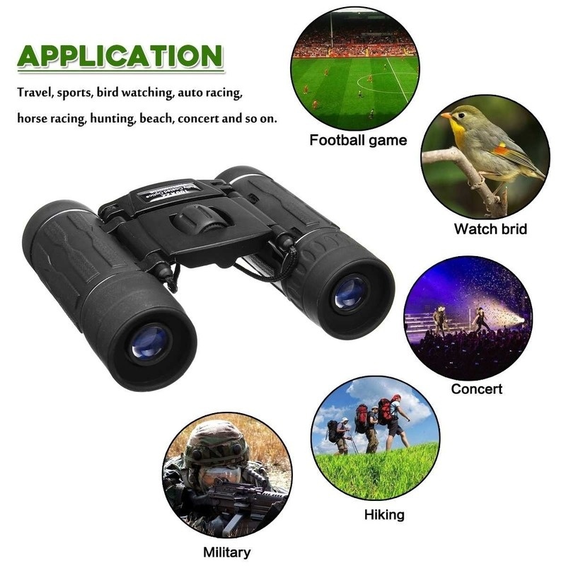 NEW 30000M High Power 100x Zoom Day / Night Vision with Low Light Ultra HD Telescope Binoculars Foldable Outdoor Optical Lens Waterproof Anti-fog Telescope for Hunting Traveling Wiht Phone Clip Gifts