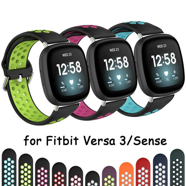 For Fitbit Versa 3 /Sense Silicone Strap Wristband Replacement