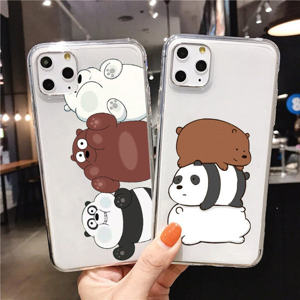 Cartoon We Bare Bears Clear Soft TPU Phone Case for iPhone 12 Pro 11 Pro Max SE 2020 XS Max X XR 7 8 Plus Coque Samsung A50 A51 A71 A70 A31 A40 A30