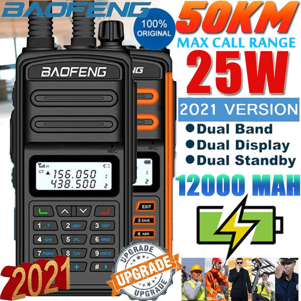 مطيع كيمياء ومع ذلك  2021 Upgrade Limited Edition BaoFeng Walkie Talkie 25W 50km MAX Long Range  BF S5 Plus Two Way Radio VHF UHF Portable Ham CB Radio Ip67 Waterproof Walkie  Talkie | Wish
