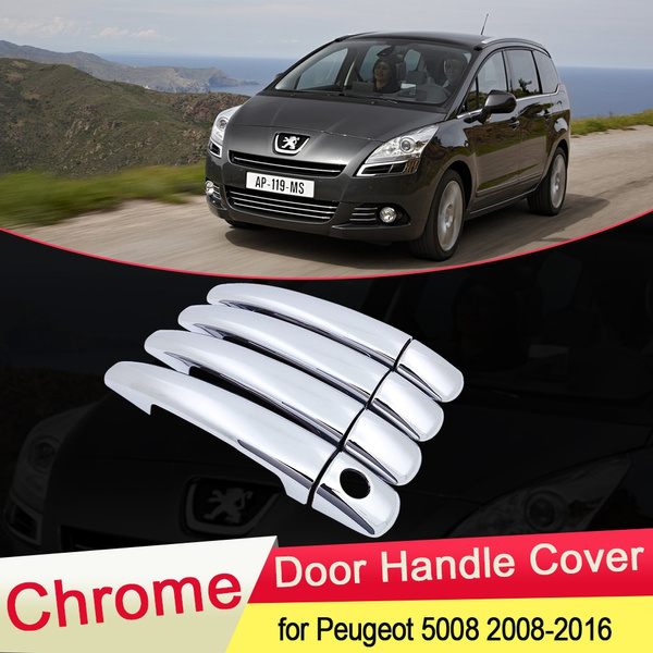 For Peugeot 5008 2008 2009 2010 2011 2012 2013 2014 2015 2016 Luxuriou  Chrome Door Handle Cover Trim Car Set Styling Accessories