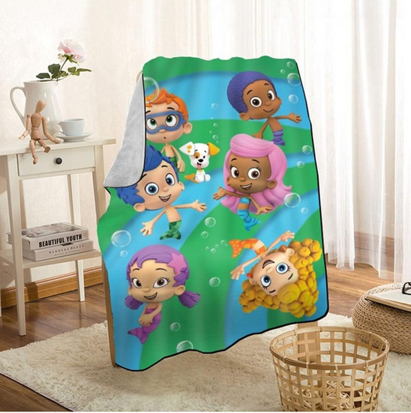 Bubble guppies fleece discount blanket